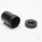 4x Gaf black plastic film canisters for 35mm film, clean