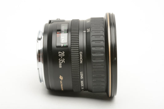 Canon EF 20-35mm f/3.5-4.5 Zoom Lens w/ UV Filter, Caps