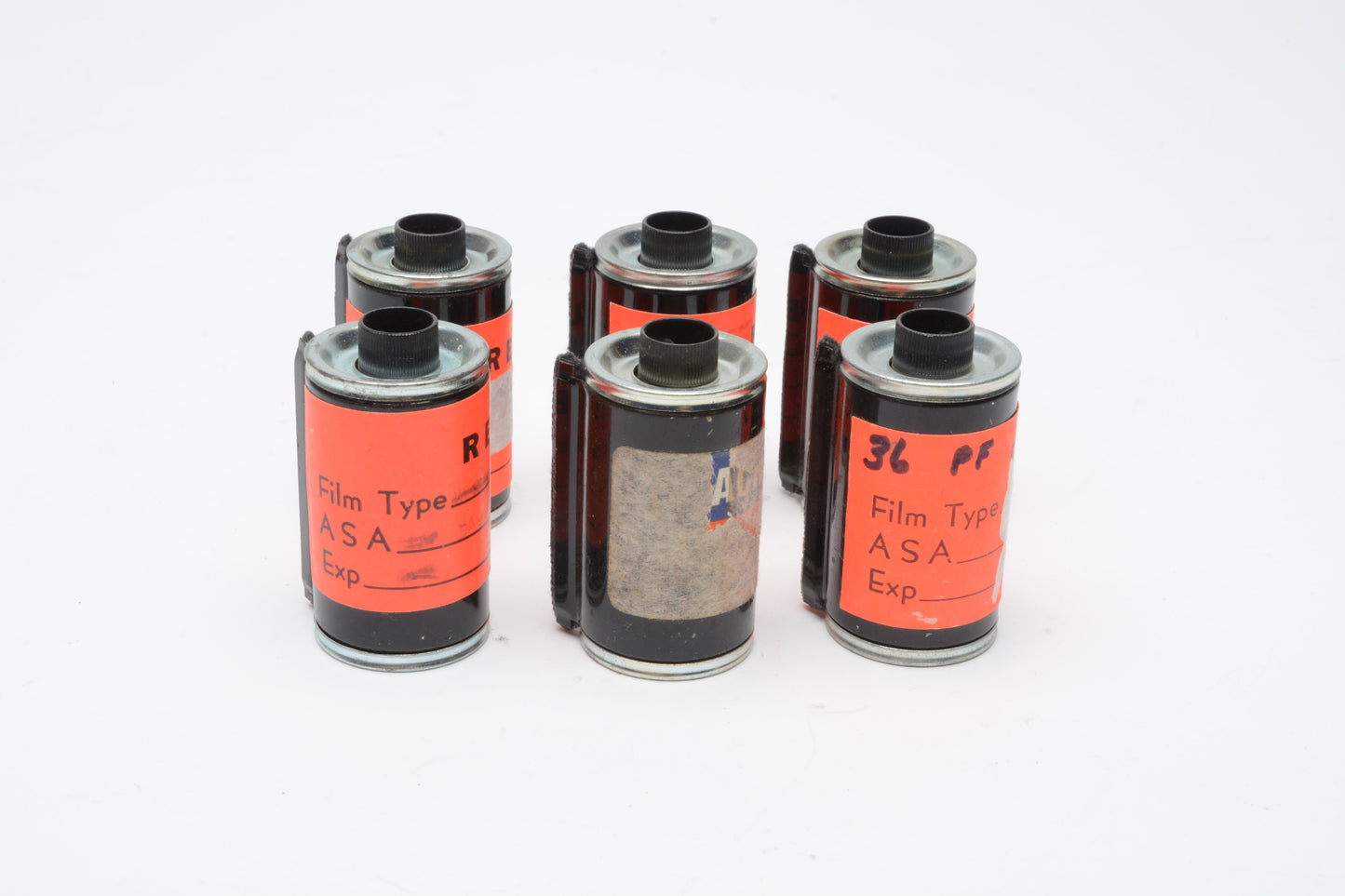 6X reloadable 35mm film canisters/cartridges/cassettes - clean