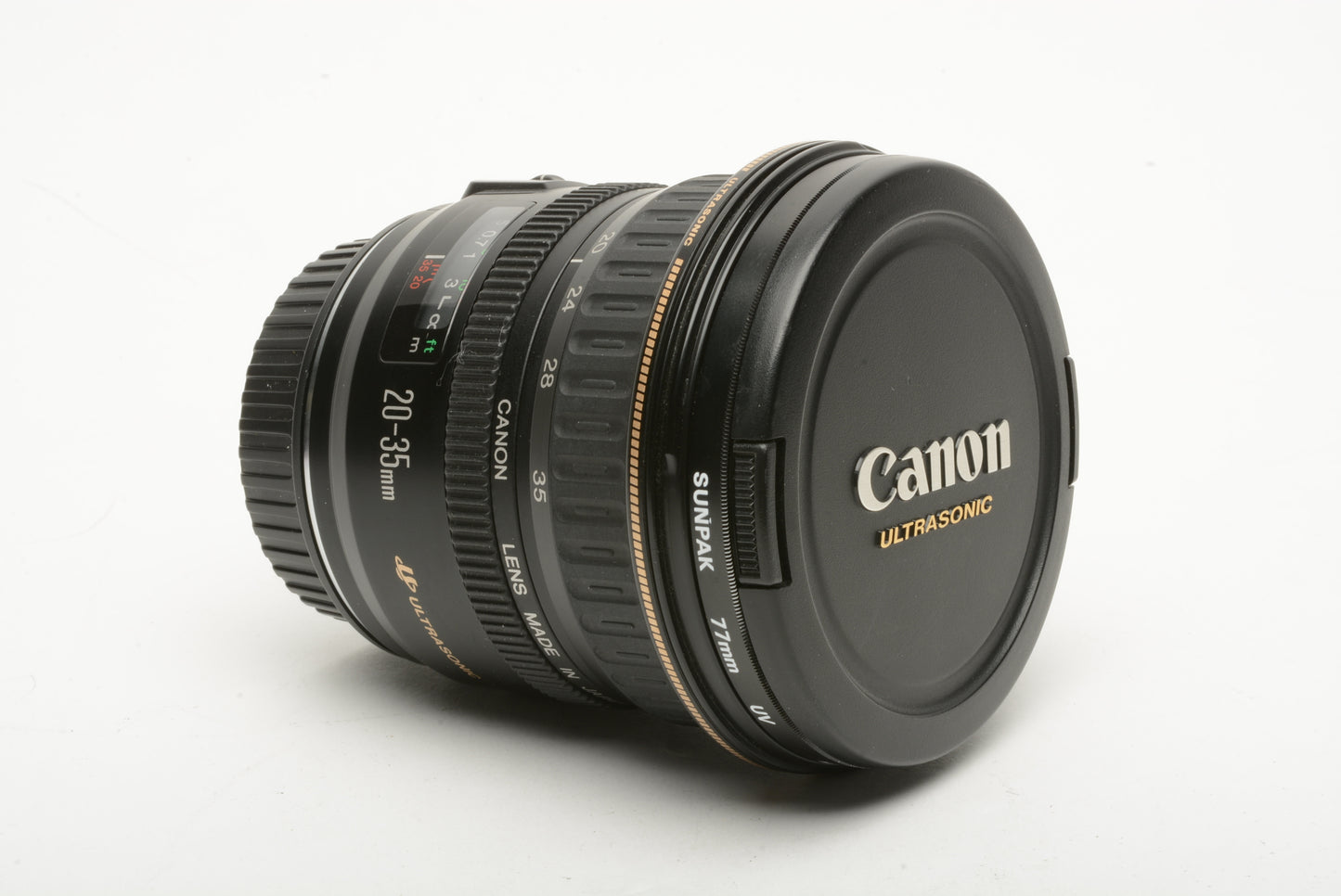 Canon EF 20-35mm f/3.5-4.5 Zoom Lens w/ UV Filter, Caps