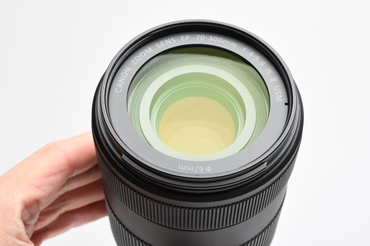 Canon EF 70-300mm f4-5.6 IS II Nano USM Lens, Hood+UV, Mint-