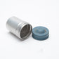4x silver metal film canisters for 35mm film, clean