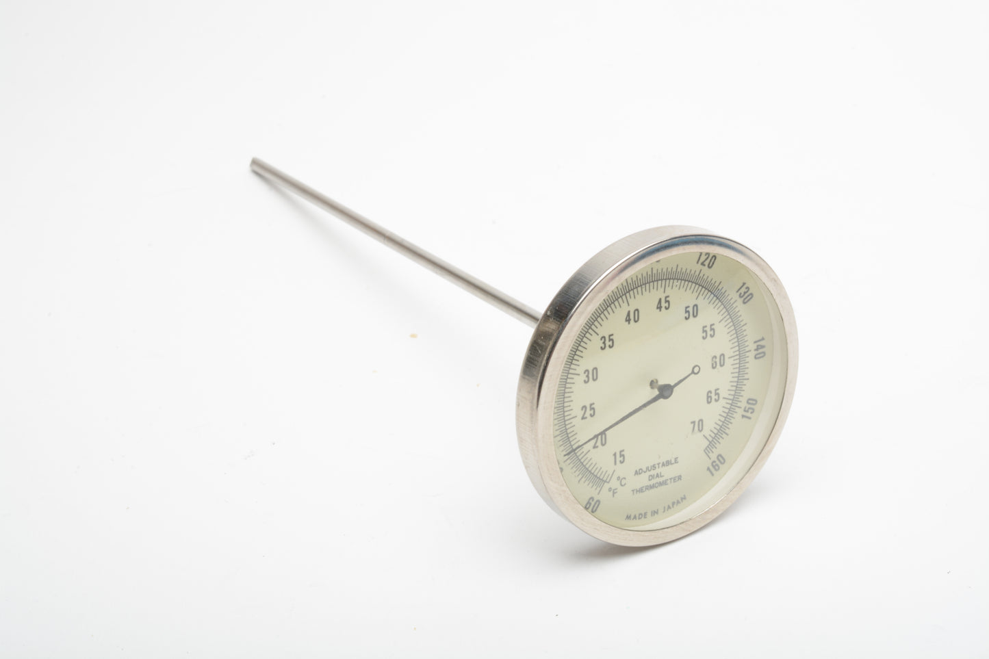 2" Dial thermometer w/7" post 60-140 degrees F