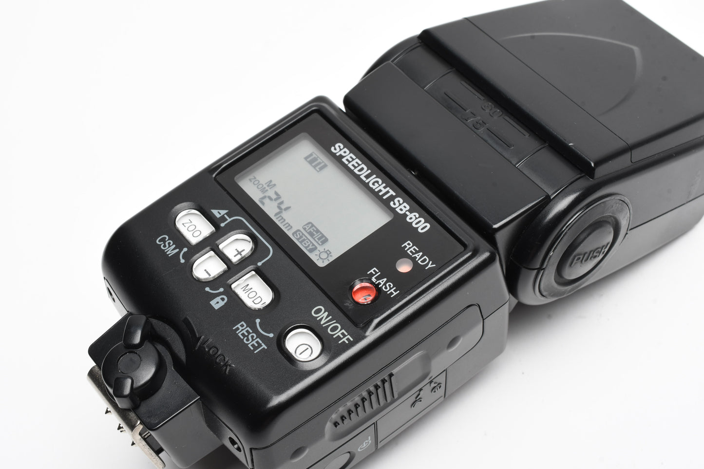 Nikon SB-600 shoe mount flash, case, diffuser, clean, fully tested
