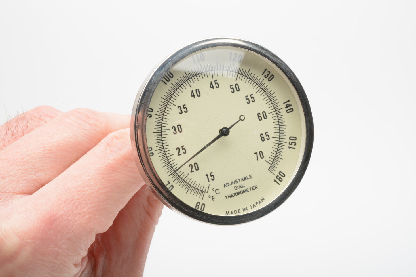 2" Dial thermometer w/7" post 60-140 degrees F