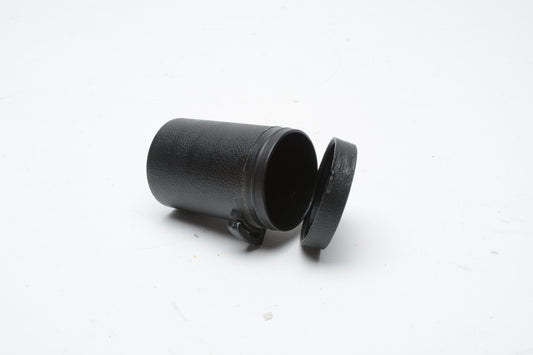 4x Star-D black plastic film canisters for 35mm film, clean