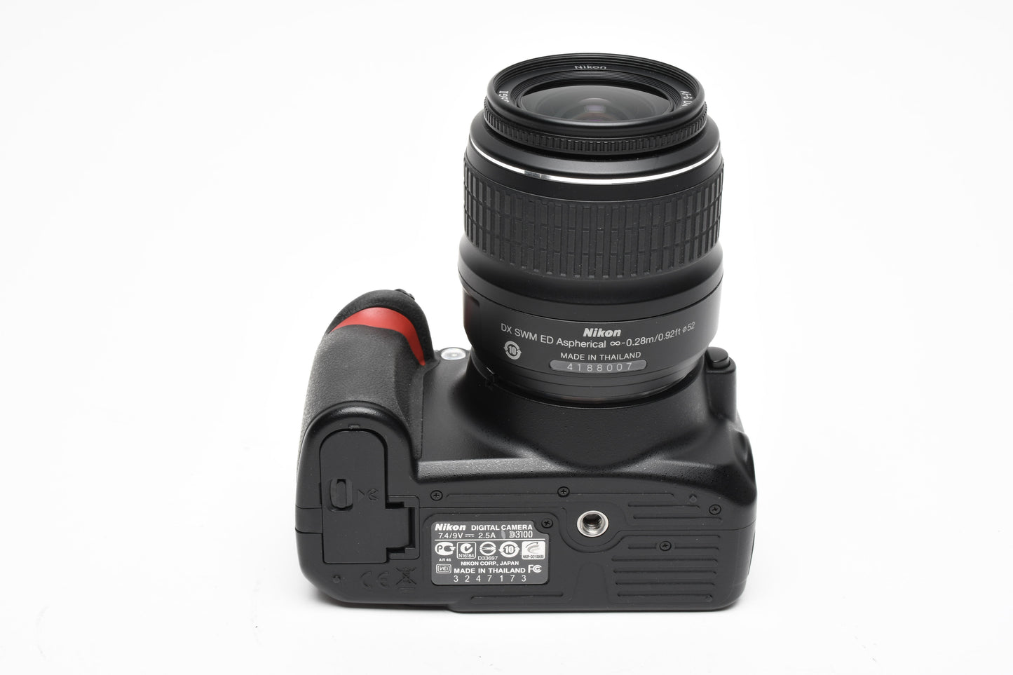 Nikon D3100 DSLR w/Nikkor AFS 18-55mm f3.5-5.6G II, batt+charger 6983 Acts