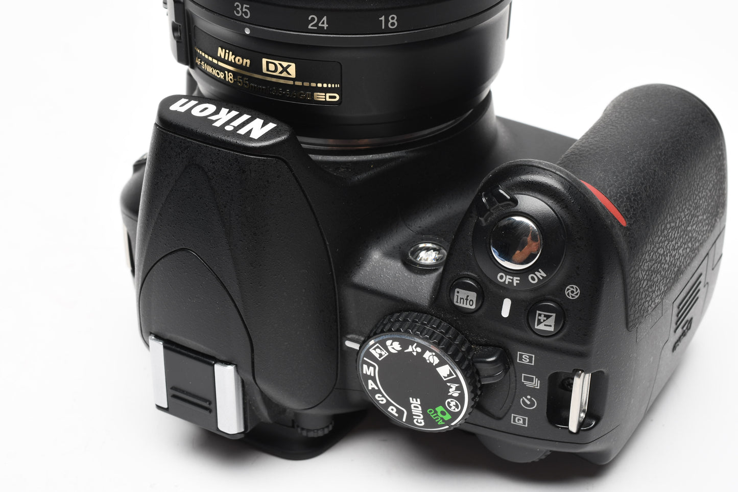 Nikon D3100 DSLR w/Nikkor AFS 18-55mm f3.5-5.6G II, batt+charger 6983 Acts