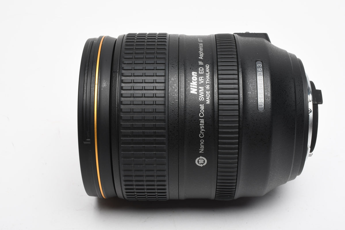 Nikon AF-S Nikkor 24-120mm f4G ED VR N zoom lens, Hood, Caps, Mint-