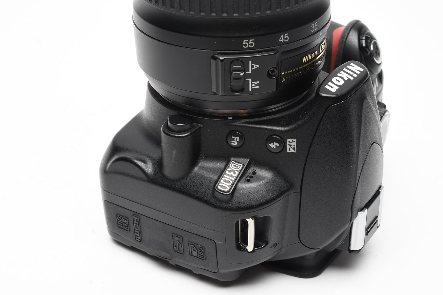 Nikon D3100 DSLR w/Nikkor AFS 18-55mm f3.5-5.6G II, batt+charger 6983 Acts