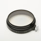 Black Version II Leica FISON lens hood for Elmar 5cm lens + Leitz FP UV drop-in filter