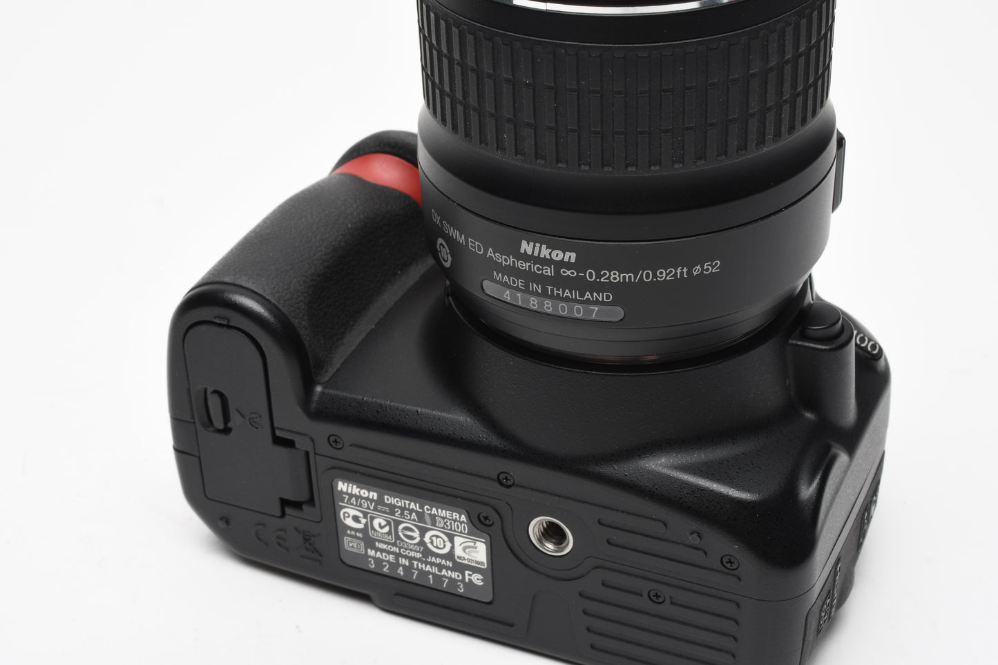 Nikon D3100 DSLR w/Nikkor AFS 18-55mm f3.5-5.6G II, batt+charger 6983 Acts