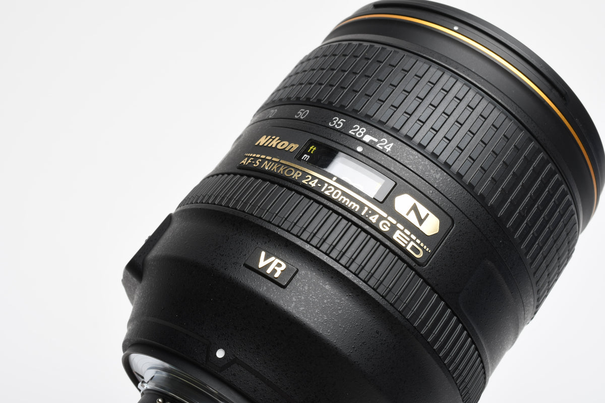 Nikon AF-S Nikkor 24-120mm f4G ED VR N zoom lens, Hood, Caps, Mint-