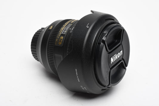 Nikon AF-S Nikkor 24-120mm f4G ED VR N zoom lens, Hood, Caps, Mint-