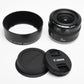 Canon EF 28mm f2.8 wide angle lens w/EW-65II lens hood, NIce and sharp