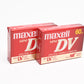 2X Maxell Mini DV Cassettes DVM60SE New/Sealed