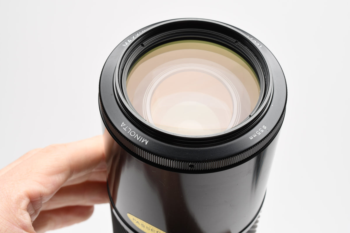 Minolta Maxxum AF 75-300mm F4.5-5.6 Macro Zoom Lens w/ Caps