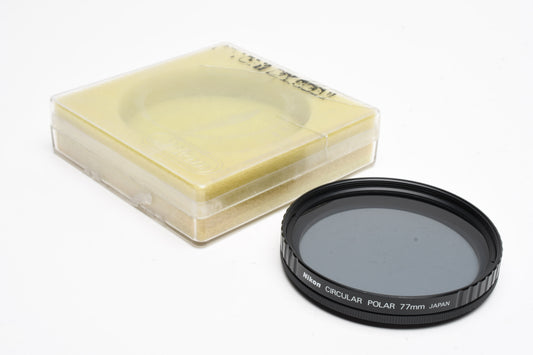 Nikon 77mm Circular Polarizer Polarizing Filter, Mint-
