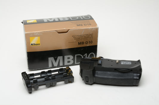 Nikon MB-D10 Vertical Battery Grip + 2X chambers+Batt. *Read