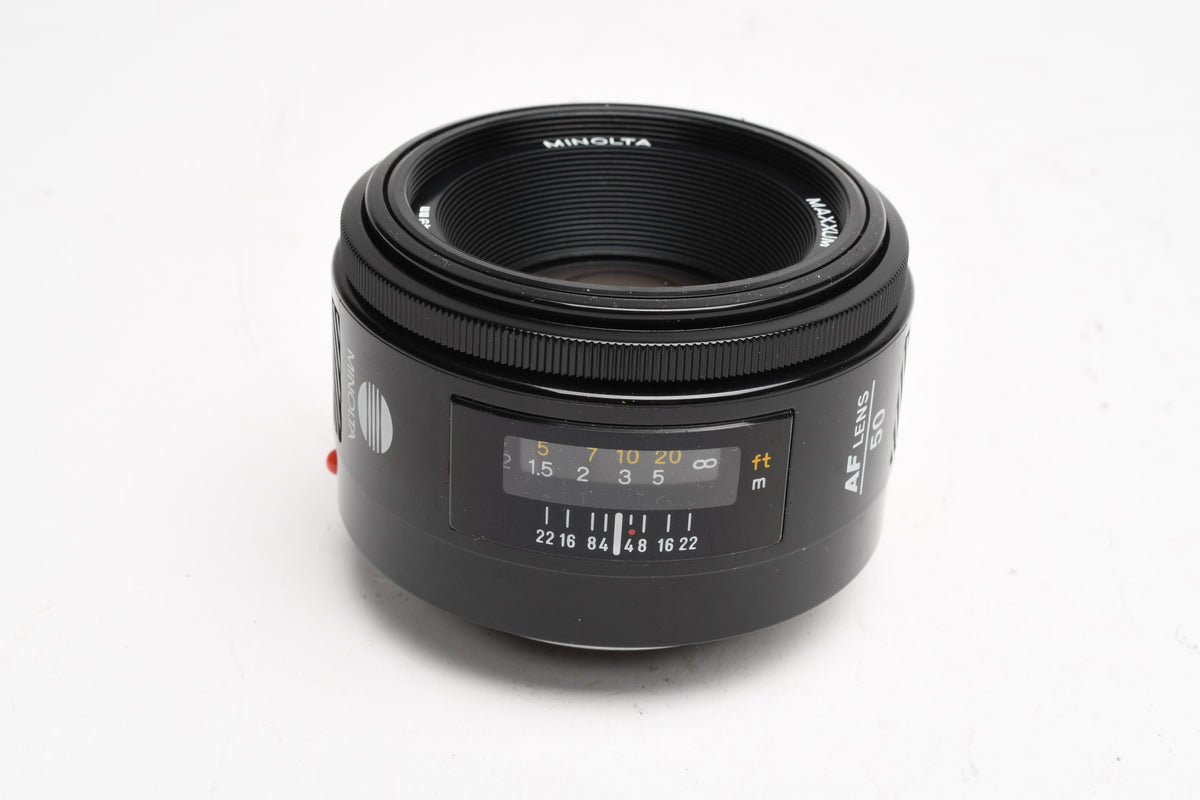 Minolta Maxxum 50mm F1.7 AF Lens, Clean
