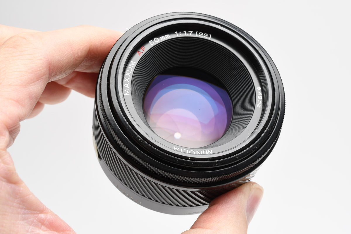 Minolta Maxxum 50mm F1.7 AF Lens, Clean