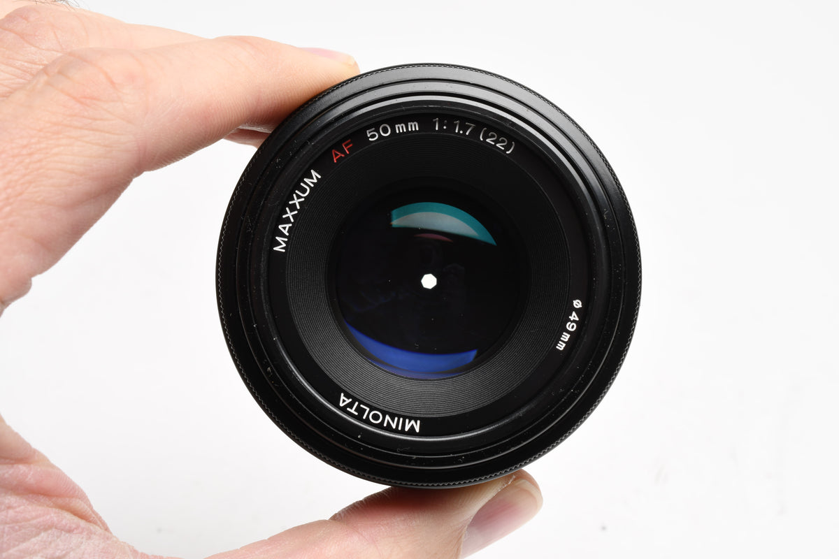 Minolta Maxxum 50mm F1.7 AF Lens, Clean