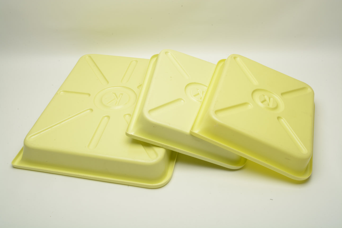 3X Kodak darkroom developing printing trays (2X 8x10, 1X 11x14)