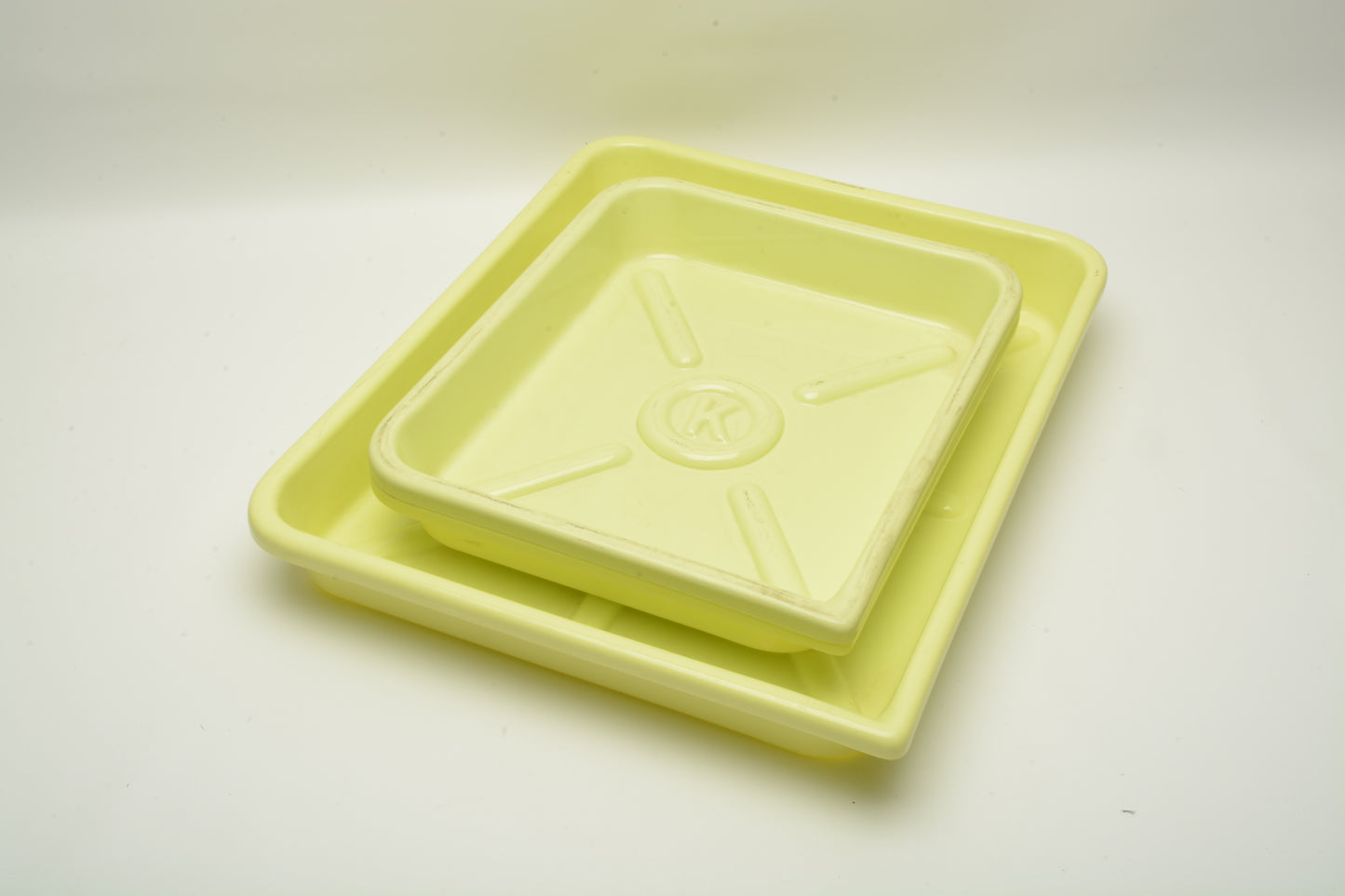 3X Kodak darkroom developing printing trays (2X 8x10, 1X 11x14)