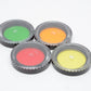 Hoya 52mm Set of 4 B&W Contrast Filter Set [Y(K2), R(25A), O(G), G(X1)]