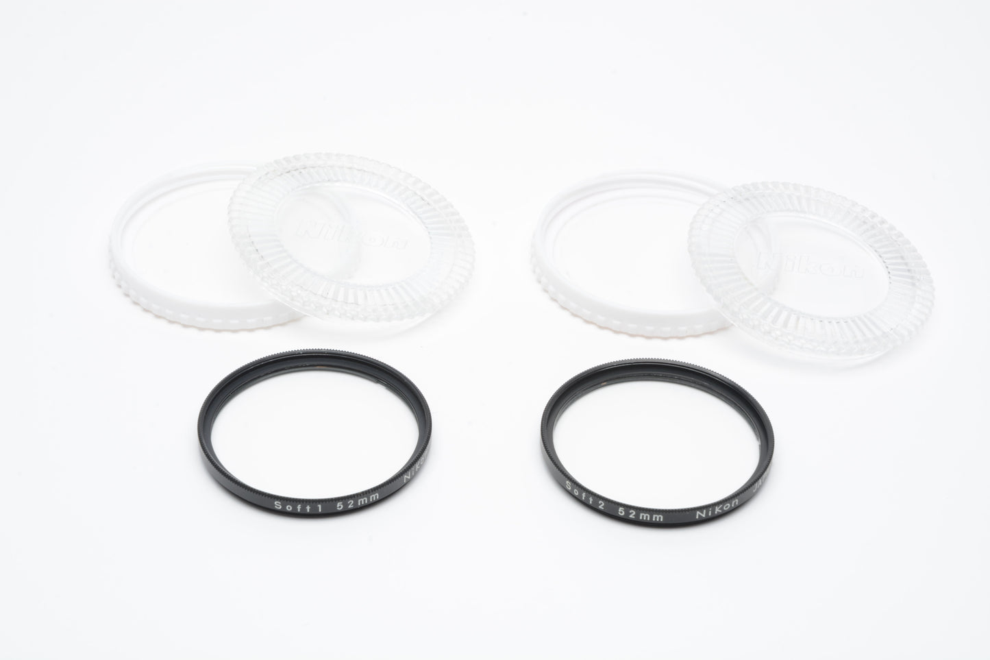Nikon 52mm Soft 1 and Soft 2 filters in jewel cases, very clean