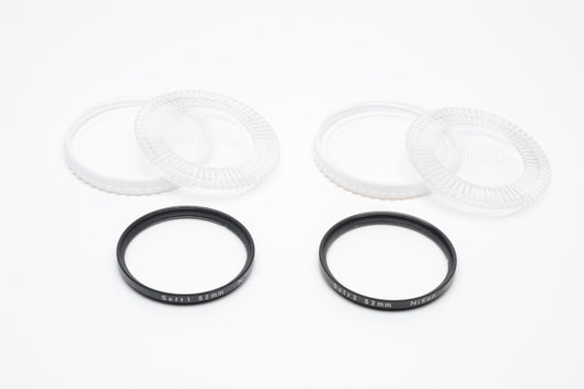 Nikon 52mm Soft 1 and Soft 2 filters in jewel cases, very clean