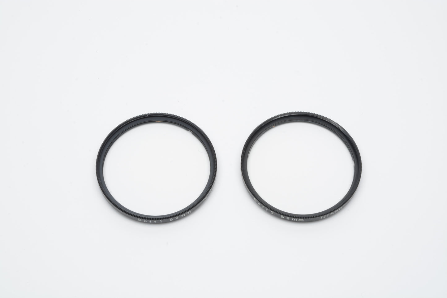 Nikon 52mm Soft 1 and Soft 2 filters in jewel cases, very clean