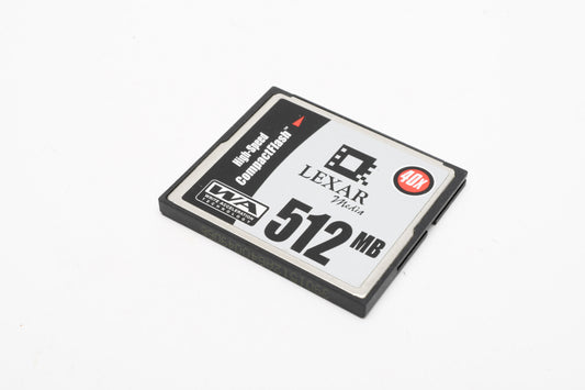 Lexar 512MB CF Flash card 40X - Formatted