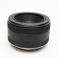 Canon EF 50mm f1.8 STM prime lens, caps, barely used, Mint-