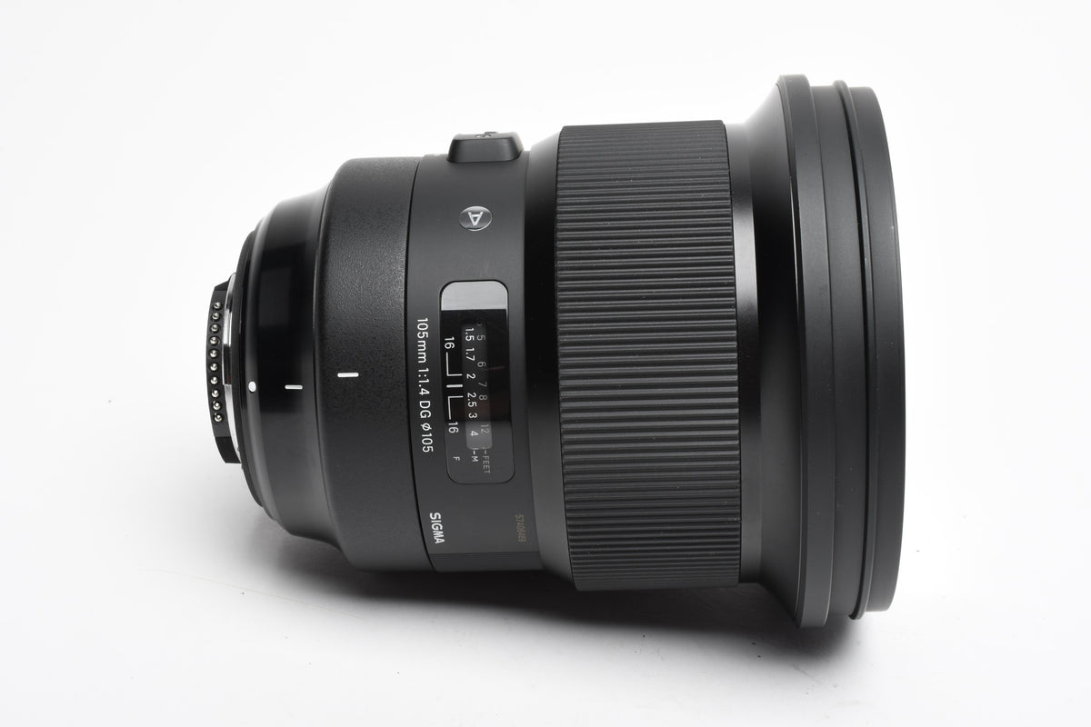 Sigma 105mm F1.4 DG HSM Art Lens For Nikon, Open Box, USA
