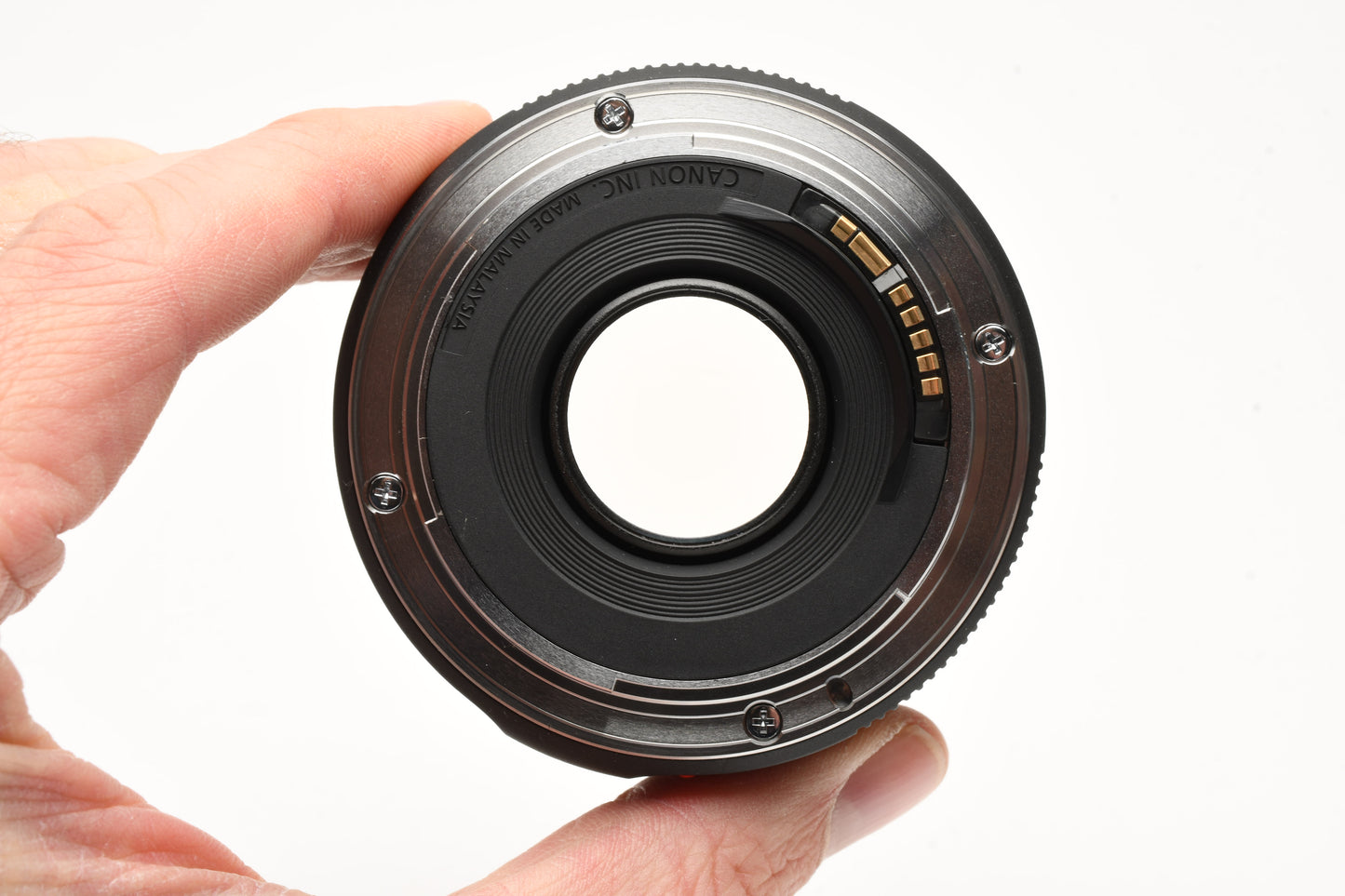 Canon EF 50mm f1.8 STM prime lens, caps, barely used, Mint-