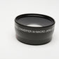 Vivitar HD4 high Definition .43X Wide Angle converter for 58mm w/Caps, pouch