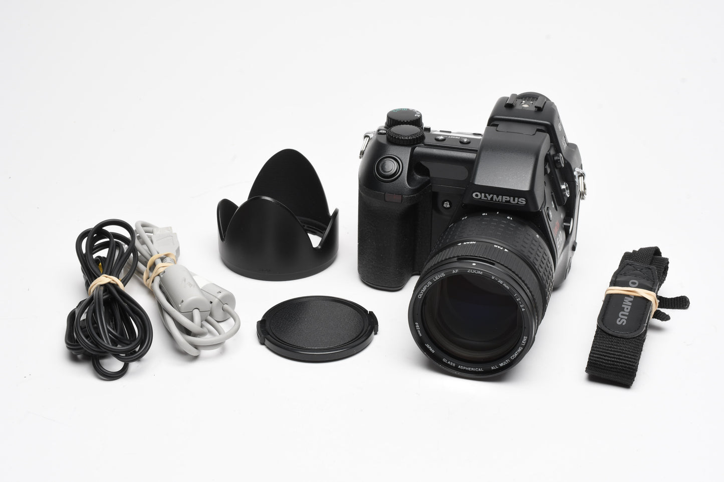 Olympus Camedia E-10 4MP Digital Point&Shoot w/Hood, strap, cables, clean!