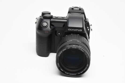 Olympus Camedia E-10 4MP Digital Point&Shoot w/Hood, strap, cables, clean!