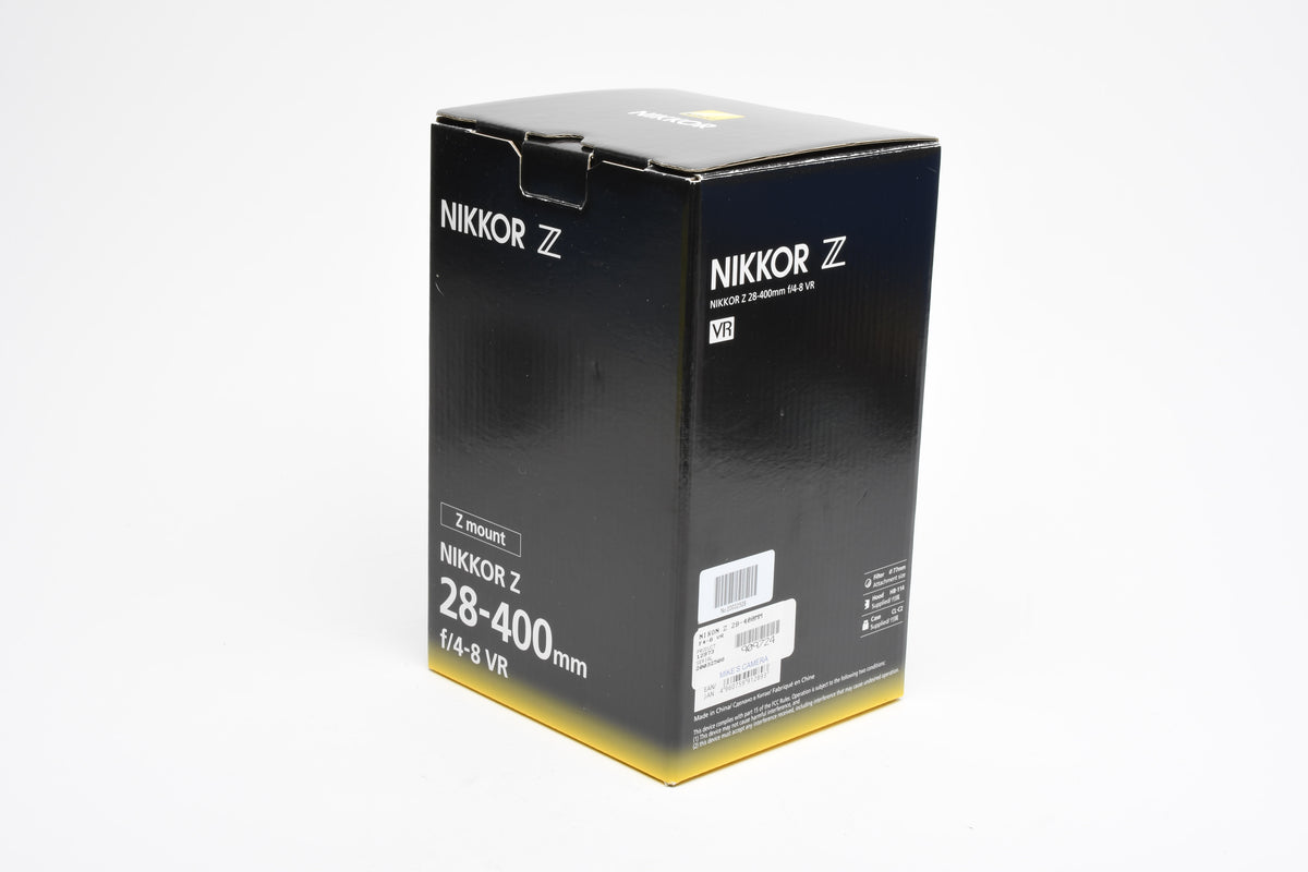Nikon Nikkor Z 28-400mm f4-8 VR Lens  #20125 Open Box, USA