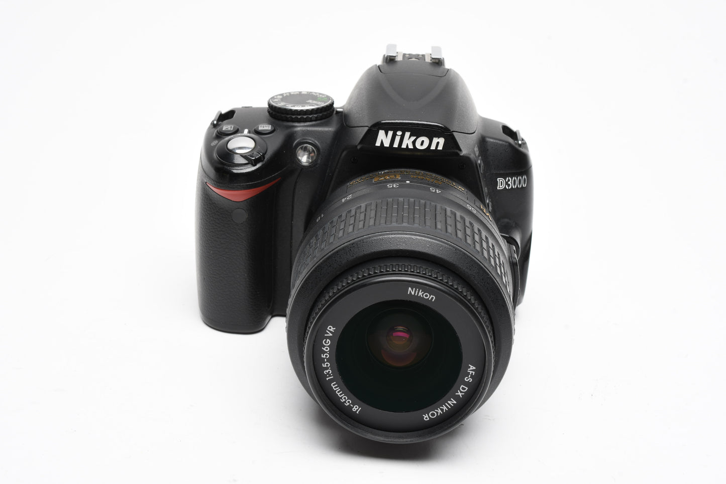 Nikon D3000 DSLR w/AFS 18-55mm f3.5-5.6G VR, batt+charger+books, Great!