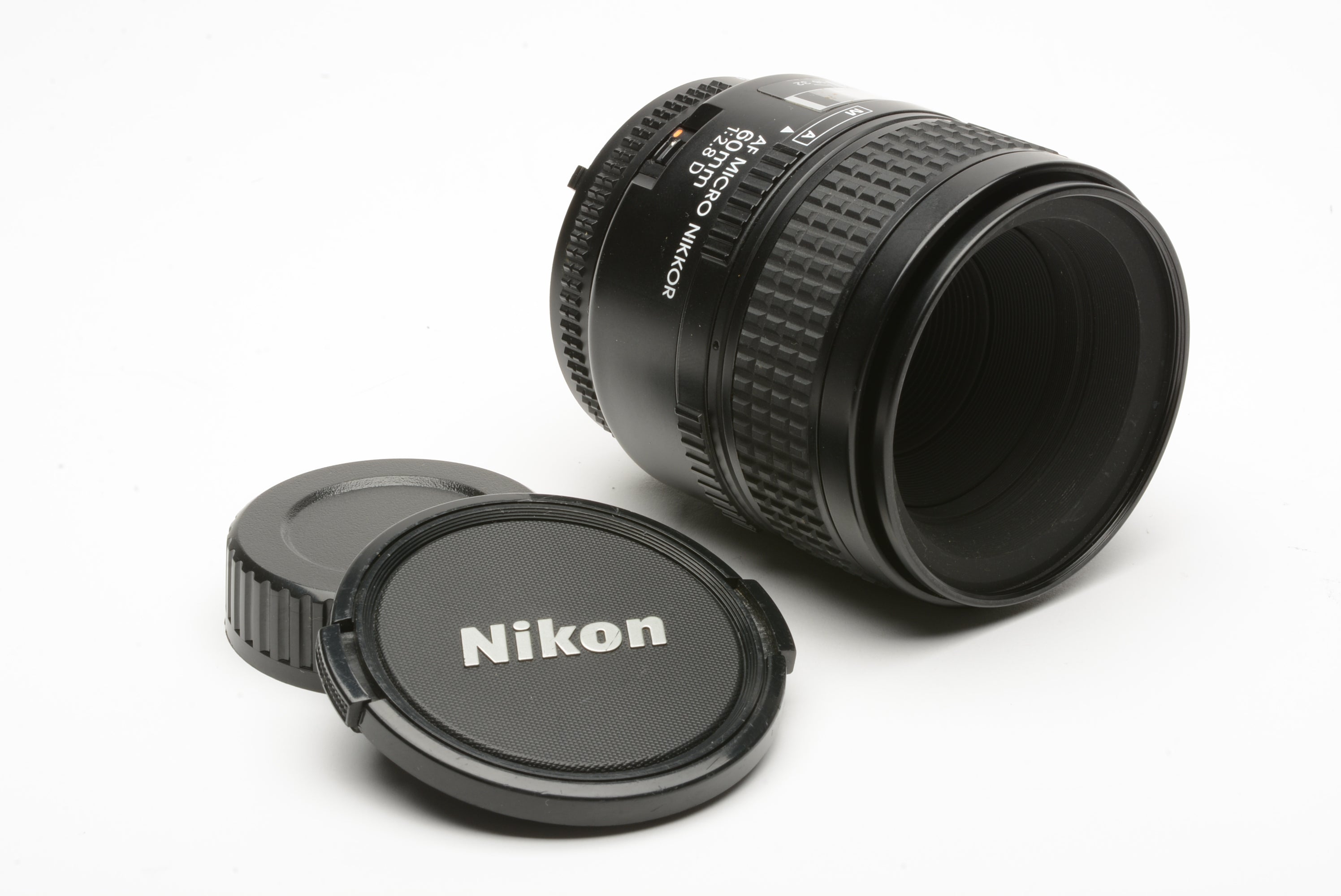 Nikon AF Micro Nikkor 60mm f2.8 Macro lens, caps, very clean and sharp!