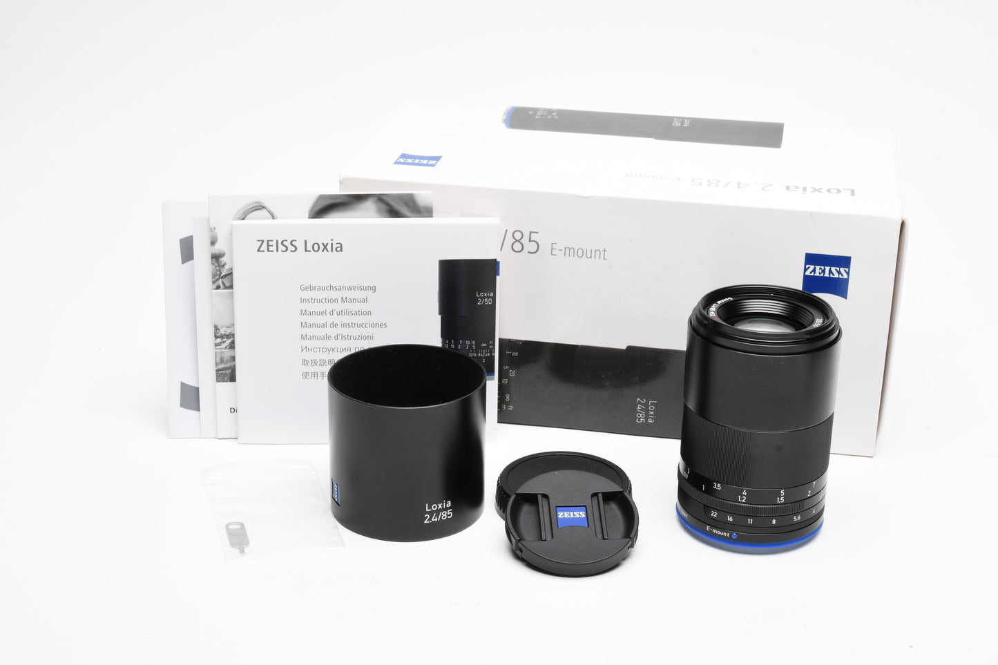 Zeiss Loxia 85mm f2.4 Sonnar T* Lens Sony E Mount, Mint, Boxed