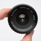 Pentax SMC 35mm F3.5 PK Mount lens, clean and sharp, w/Caps, case, Mint-