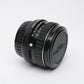 Pentax SMC 35mm F3.5 PK Mount lens, clean and sharp, w/Caps, case, Mint-