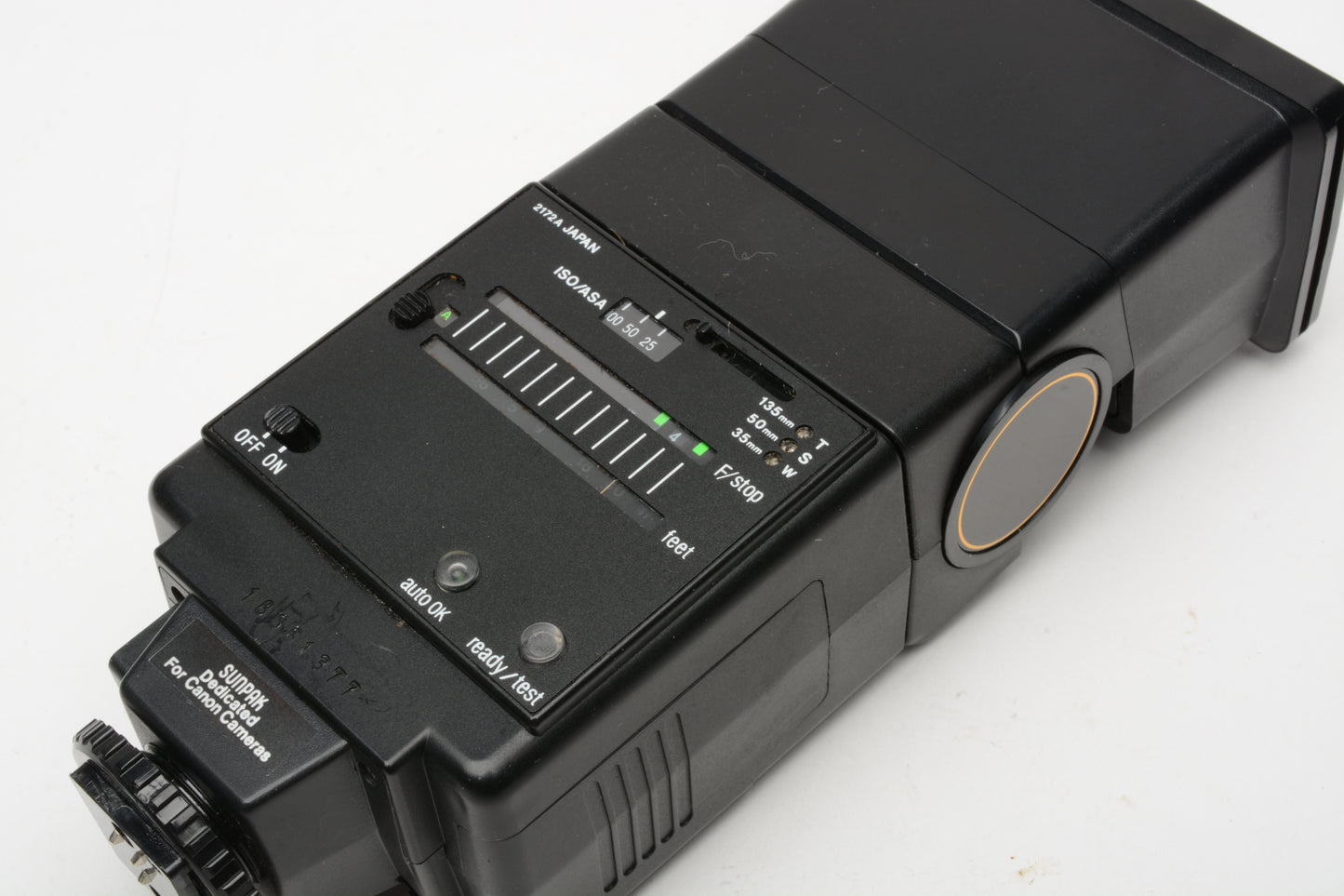 Sunpak Auto 933 Auto zoom flash dedicated for Canon TTL cameras, clean