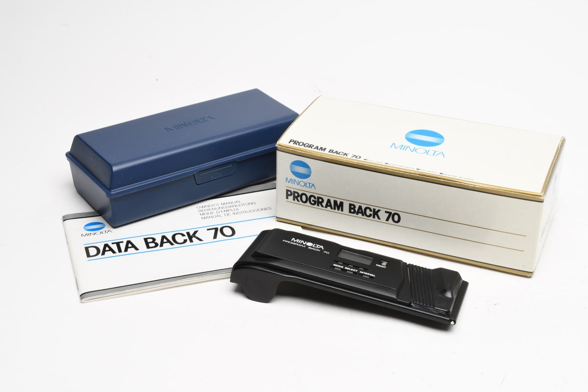 Minolta Maxxum Program Back 70 for Maxxum 7000 in Box