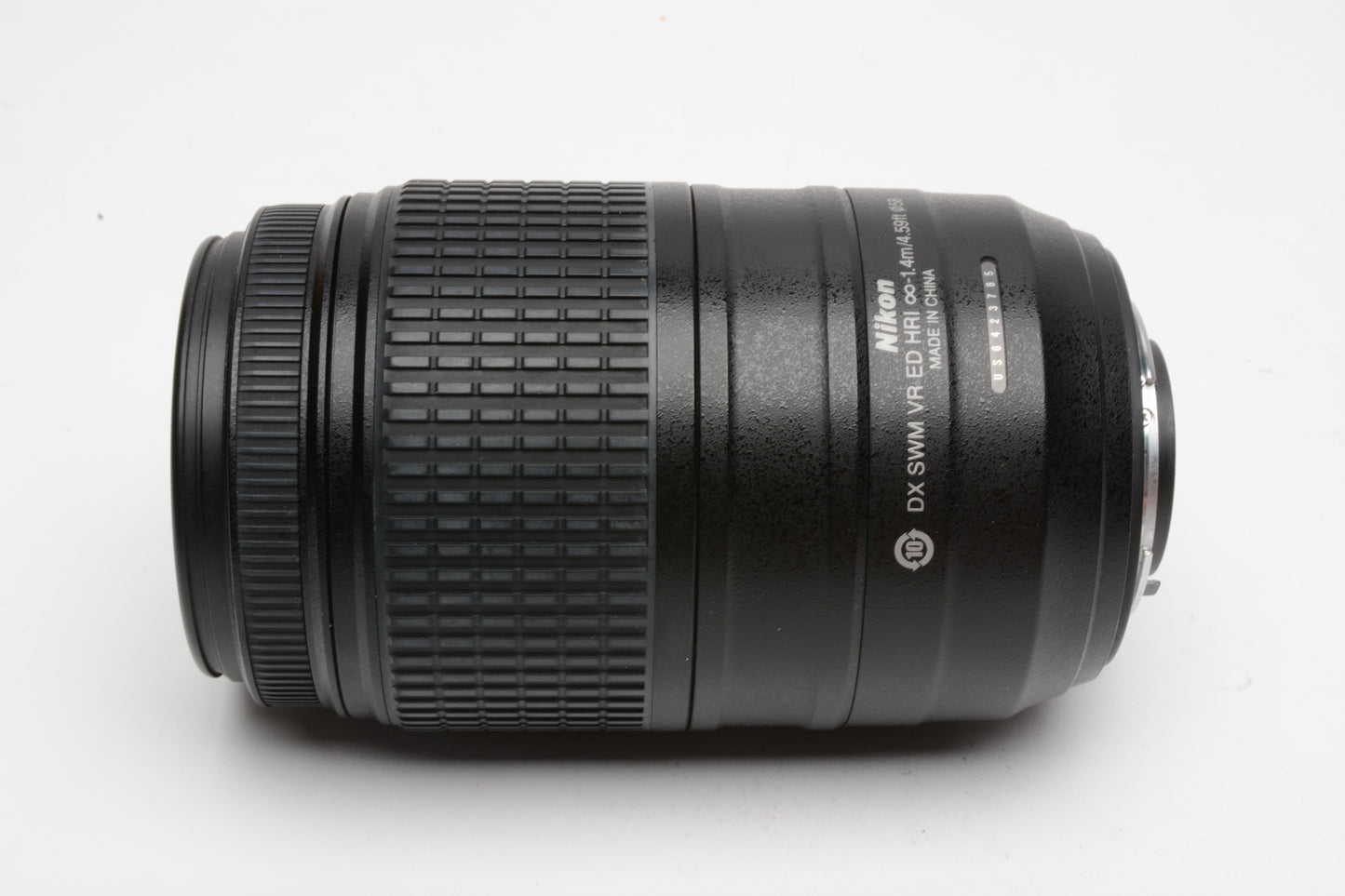 Nikon AF-S Nikkor 55-300mm f4.5-5.6G ED VR zoom lens, caps, Nice & Clean