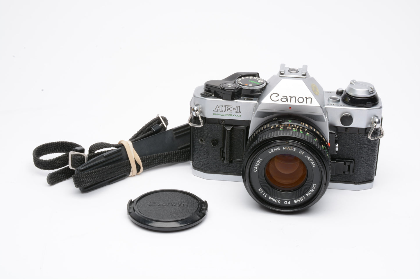 Canon AE-1 35mm SLR Camera w/50mm f/1.8 Lens, New Seals! Very clean!