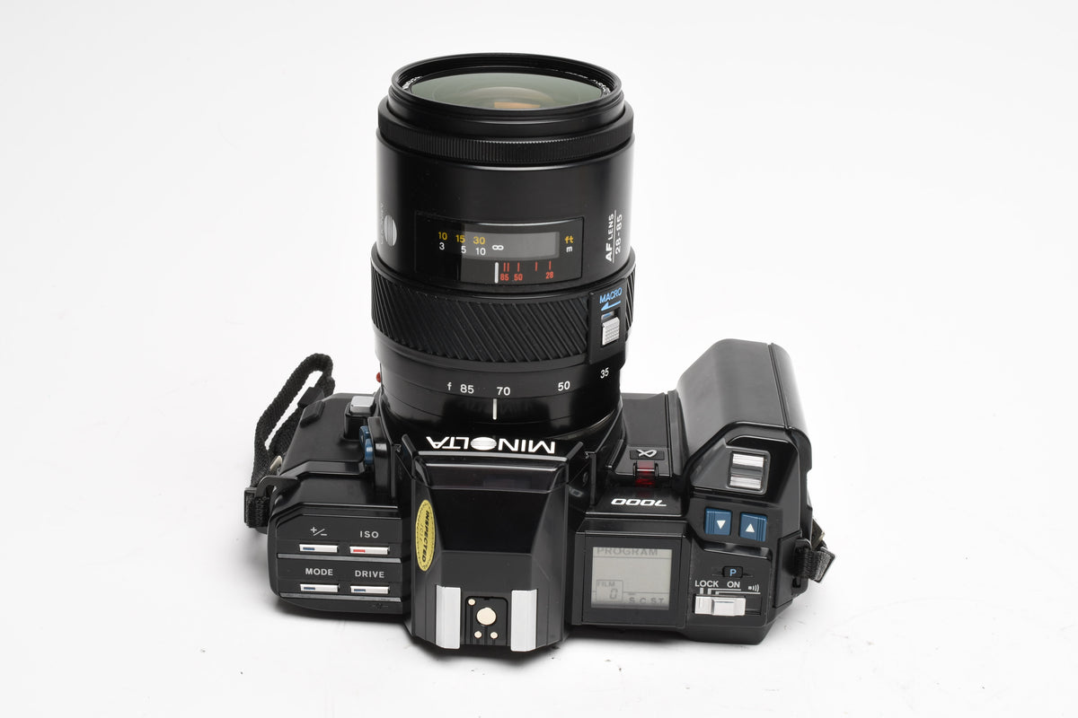 Minolta Maxxum 7000 35mm SLR w/AF 28-85mm Zoom, Strap, Case, Awesome Bundle!